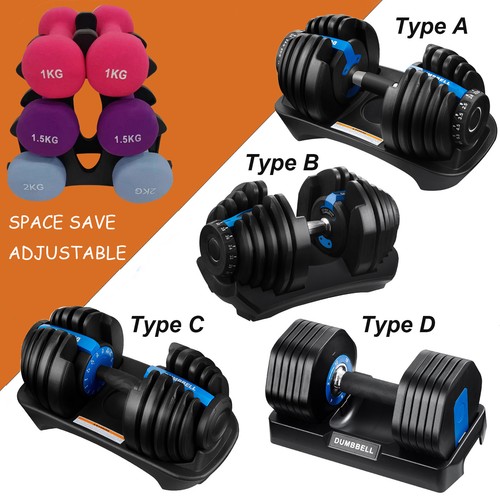 Adjustable dumbbell 12kg - dumbbell,