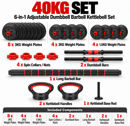 Adjustable dumbbell barbell - adjustable,