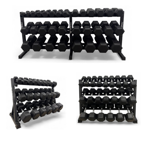 Hex dumbbells set 50kg - dumbbells,