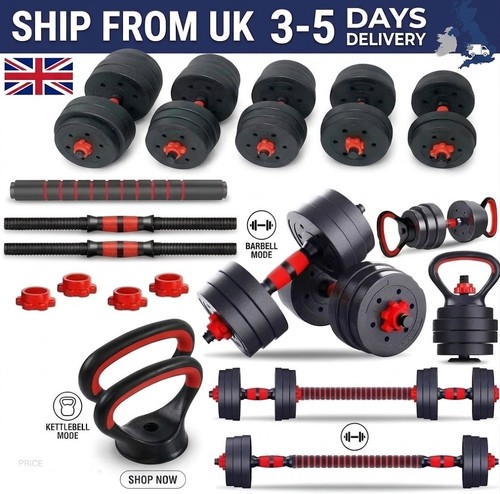 Adjustable dumbbell set 1 - dumbbell, 6-in-1